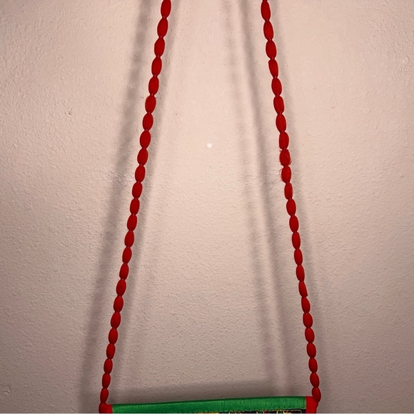 Colorful Beautiful India Purse Red Green Crossbody Strap Boho Bohemian - Picture 14 of 16